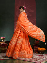KcPc New Elegant Ethnic Gaji Silk Bandhani Lehenga Collection GOR