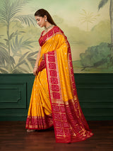 KcPc New Latest Cotton silk Bandhani Saree with Foil print Saree SWA