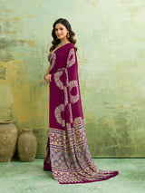 KcPc New Graceful Kalindi Crepe Silk Saree Perfect for Daily and Office Wear APL