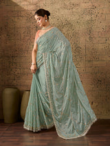 KcPc Elegant Chinon Silk Saree in Traditional Style with Gota Patti WorkSFS
