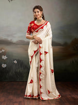 Buy Designer Style Saree WithGotaPatti Work Kcpc