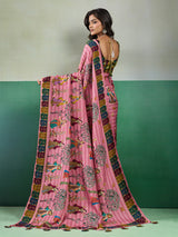 Buy Kalamkari Saree With Mehendi Wear