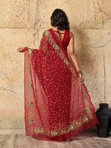 Buy New Cultural Elegance Traditional Georgette Saree for Bridesmaids