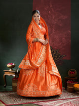 KcPc New Elegant Ethnic Gaji Silk Bandhani Lehenga Collection GOR