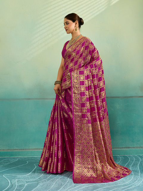 Buy Banarasi Saree With Festivel Wear