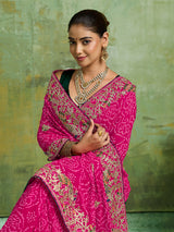 KcPc Luxury Georgette Bandhani Saree CollectionKDN