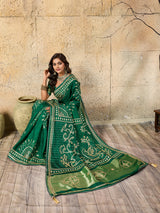 Buy Modal Silk Bandhani Style Saree KcPC
