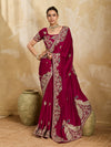 Buy Gaji Silk Saree with Heavy Embroidery Work Kcpc