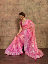 Buy New Latest Tissue Bollywood Style With Gotapatti Work Saree