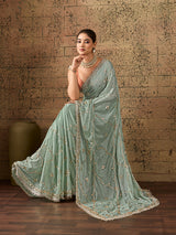 KcPc Elegant Chinon Silk Saree in Traditional Style with Gota Patti WorkSFS