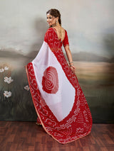 Buy New Festive Faag Style Saree with Elegant Border Work Kcpc image 5