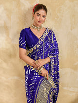 Buy New Royal Ghatchola Style Saree with Gota Patti Work KcPc