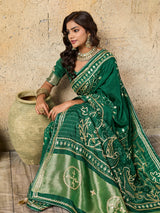 Buy Modal Silk Bandhani Style Saree KcPC