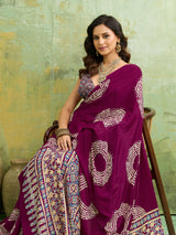 KcPc New Graceful Kalindi Crepe Silk Saree Perfect for Daily and Office Wear APL