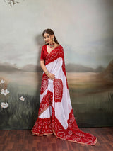 Buy New Festive Faag Style Saree with Elegant Border Work Kcpc image 4