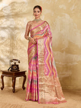 Chanderi Mahajanisaree for festivals 