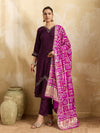 KcPc Traditional Modal Gaji Silk Bandhani Dupatta with Gota PattiGulinWork MEG