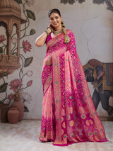 Royal Meenakari Pure Khaddi Georgette Saree for Women 3