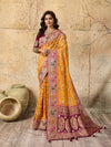  Georgette Gharchola Bandhej Cutdana Gotapatti Work Saree