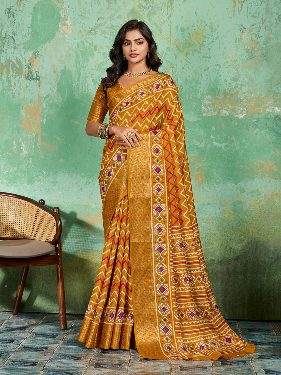 Buy New Launch Cotton Silk Printed Style With Daily Wear Saree