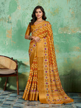 Buy New Launch Cotton Silk Printed Style With Daily Wear Saree
