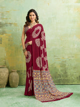 KcPc New Premium Casual Saree in Kalindi Style Soft Crepe Silk Fabric Drape APL