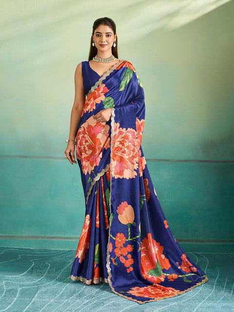 Gota patti Style saree for party wear 