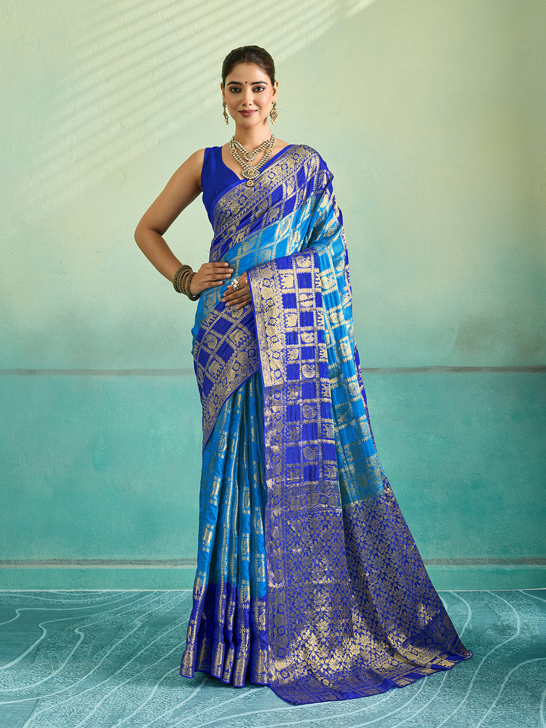Buy Banarasi Saree With Festivel Wear