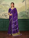 Buy Mondal Silk wiht Bandhani Style Saree kcpc