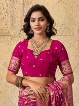  Georgette Gharchola Bandhej Cutdana Gotapatti Work Saree 