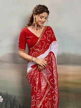 Buy New Festive Faag Style Saree with Elegant Border Work Kcpc image 3