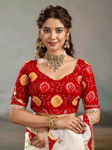 Buy Designer Style Saree WithGotaPatti Work Kcpc