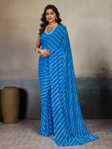 Buy New Chiffon Leheriya Style With Casual Wear Saree
