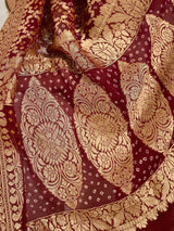 New Launch Pure Khaddi Georgette Upada Neemzari Bandhej Dupatta 6