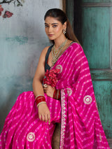 KcPc Georgette Sarees with Gota Patti WorkPDM