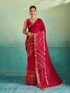 Buy Gaji Silk Ghatchola Bandhani Saree in red colour