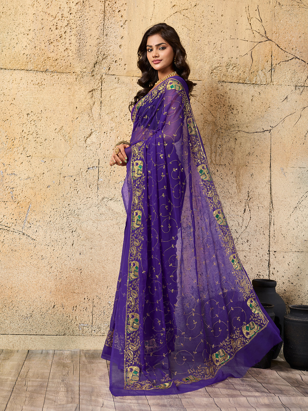KcPc New Vibrant Traditional Look with Soft Georgette Saree JAY