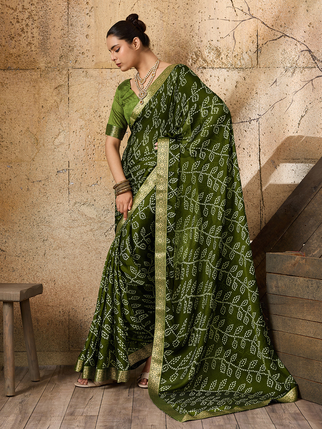 Buy Bandhani Style Saree 