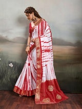 Buy Chiffon Faag Style Saree Whgit Gotapatti WorkKcpc 