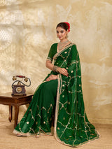 Buy Georgette Saree with Gota patti Work kcpc