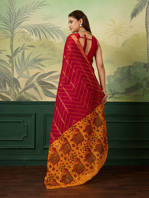 KcPc New Beautiful Ghatchola Style Saree in Pure Cotton  KC