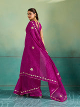 Buy Leheriya Style With Gotapatti Work Saree