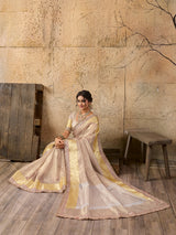 KcPc New Elegant Tari Border Tissue Silk Saree Janhvi Kapoor Inspired EditionAST