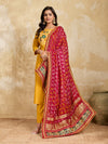 KcPc New Ghatchola Art Silk Bandhej Heavy Border DupattaZHR