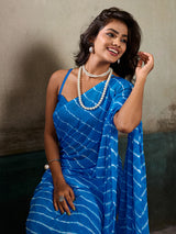 Buy New Chiffon Leheriya Style With Casual Wear Saree