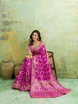  Silk With Zari Weaving Saree under 2000