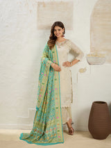 KcPc Pure Khaddi Georgette Meenakari Neemzari Bandhej Dupatta