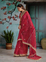 KcPc Royal Georgette Saree with Gotapatti Work MHS
