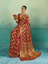 KcPc New Latest Art silk Banarasi Style With Zari weaving Work Saree KCPC