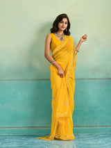 KcPc Latest Chiffon Bollywood Style Gotapatti Work Saree MHS